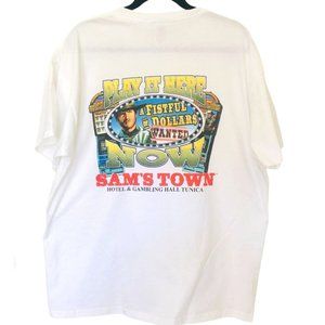 Sam's Town Hotel & Gambling Hall Tunica, White Size XL White T-Shirt